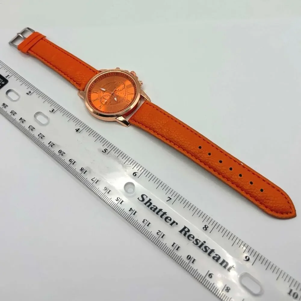 Rose Gold & Orange Lin Times Men’s Watch